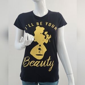 Disney Black Beauty and The Beast I'll Be Your Beauty Girls T-Shirt Size Small